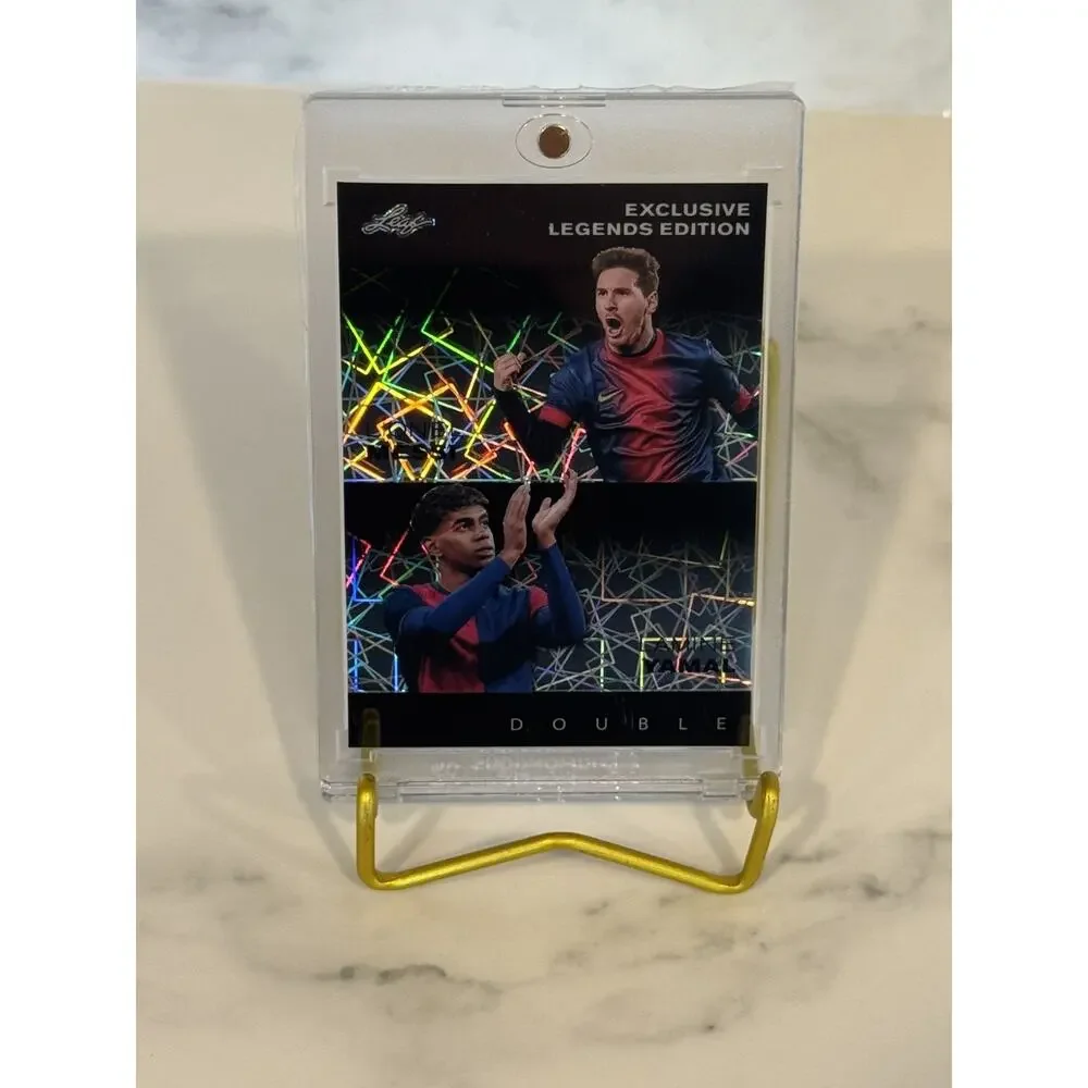Messi & Yamal 2024 Leaf Exclusive Legends Edition Double Black Laser ELE-80 #4/7